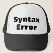 Syntax Error cap キャップ (正面)