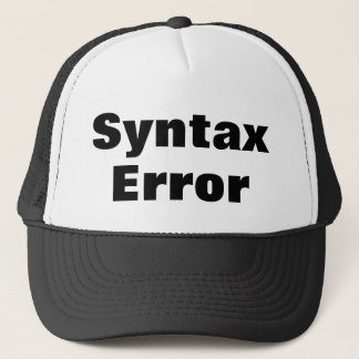Syntax Error cap キャップ