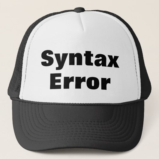 Syntax Error cap キャップ (正面)
