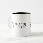 Syntax Error In Logic Minimalist ツートーンマグカップ (正面左)