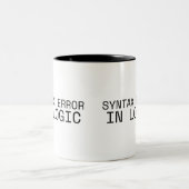 Syntax Error In Logic Minimalist ツートーンマグカップ (中央)
