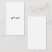 Syntax Error In Logic Minimalist Industrial  エンクロージャーカード (正面/裏面)