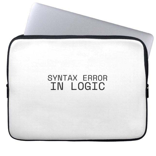 Syntax Error In Logic Minimalist Technical  ラップトップスリーブ (正面)