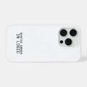 Syntax Error In Logic Minimalist Technical  iPhoneケース (裏面横)