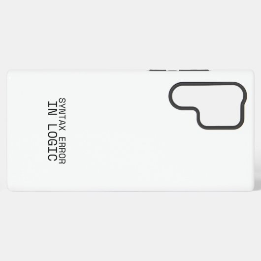 Syntax Error In Logic Minimalist Technical  Samsung Galaxyケース (裏面横)