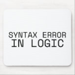 Syntax Error In Logic Minimalist Typewriter マウスパッド<br><div class="desc">Assert control over the system. High-quality surface with crisp,  high-contrast text designed for a command center that prioritizes logical precision over default errors.</div>