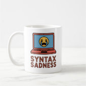 Syntax Sadness | コーディングの倦怠感デザイン コーヒーマグカップ (左)