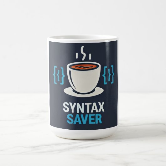 Syntax Saver Coffee & Code コーヒーマグカップ (中央)