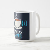 Syntax Saver Coffee & Code コーヒーマグカップ (正面右)