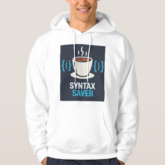Syntax Saver Coffee & Code - Premium Pullover Hood パーカ (正面)