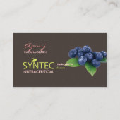 Syntec Nutraceutical用の名刺テンプレート 名刺 (裏面)