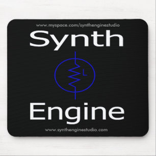 Synthエンジンのマウスパッド(黒) マウスパッド