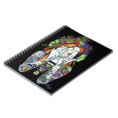 Synthea Psytranceのかいま見ブーイングの入れ墨のノート ノートブック (左側)