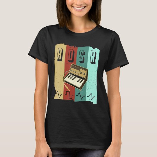 Synthesizer Synth Keyboard Electronic Musicians Mo Tシャツ (正面)