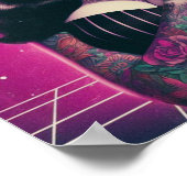 Synthwaveゴシックのピンアップ ポスター (角)