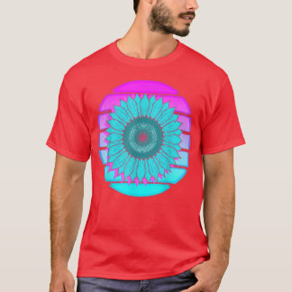 Synthwave 80sアートVAPORWAVEフラワーブロッサムレトロS Tシャツ