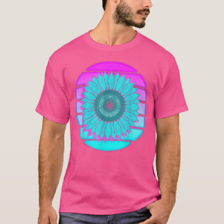 Synthwave 80s Art Vaporwave Flower Blossom Retro S Tシャツ