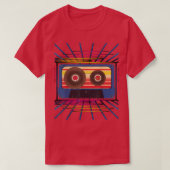 Synthwave 80s Music Lover Retro Vaporwave Art Cass Tシャツ (デザイン正面)