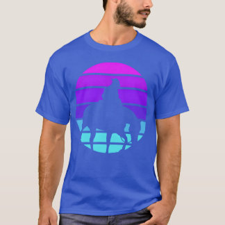 Synthwave Cowboy Horse Wrangler Gift girl Tシャツ