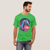 Synthwave Horse Tシャツ (正面フル)
