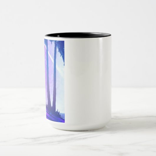 Synthwave Motorcycle Mug マグカップ (中央)