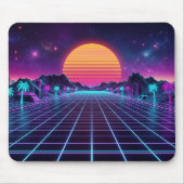Synthwave Mouse Pad マウスパッド (正面)