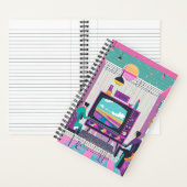 Synthwave Movie Journal ノートブック (内側)