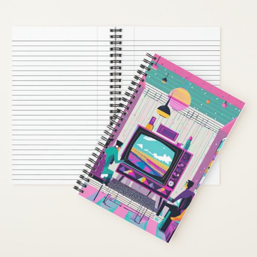 Synthwave Movie Journal ノートブック (内側)