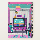 Synthwave Movie Journal ノートブック (裏面)