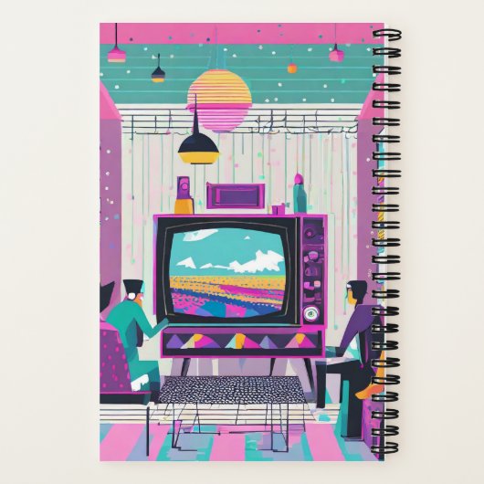 Synthwave Movie Journal ノートブック (裏面)