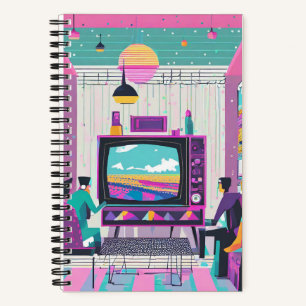 Synthwave Movie Journal ノートブック