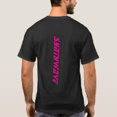 Synthwave Neon Carグラフィックティー Tシャツ (裏面)