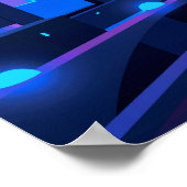 Synthwave Neon City: UFO ポスター (角)