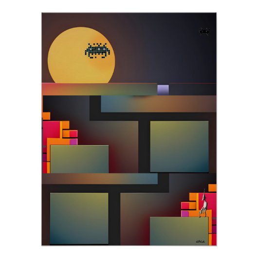 Synthwave Neurality Modernist II ポスター (正面)