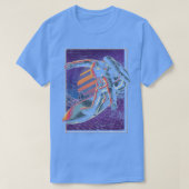 Synthwave Outer Space Vaporwave 80s Art Surfer Ast Tシャツ (デザイン正面)