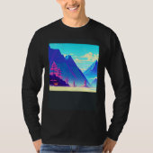 Synthwave outrun retrowave futuresynth sci fi  12 tシャツ (正面)