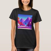 Synthwave outrun retrowave futuresynth sci fi  14 tシャツ (正面)