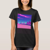 Synthwave outrun retrowave futuresynth sci fi 20 tシャツ (正面)