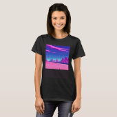 Synthwave outrun retrowave futuresynth sci fi 20 tシャツ (正面フル)