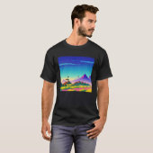 Synthwave outrun retrowave futuresynth sci fi  29 tシャツ (正面フル)
