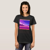 Synthwave outrun retrowave futuresynth sci fi  31 tシャツ (正面フル)
