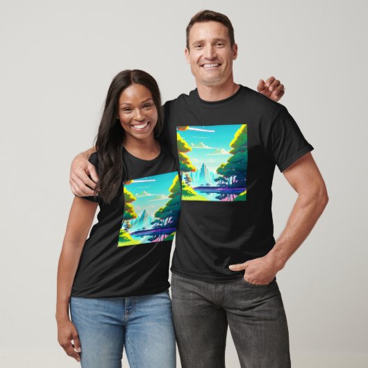 Synthwave outun retrowave futuresynth sci fi 21 tシャツ (ユニセックス)
