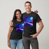 Synthwave outun retrowave futuresynth sci fi 26 tシャツ (ユニセックス)