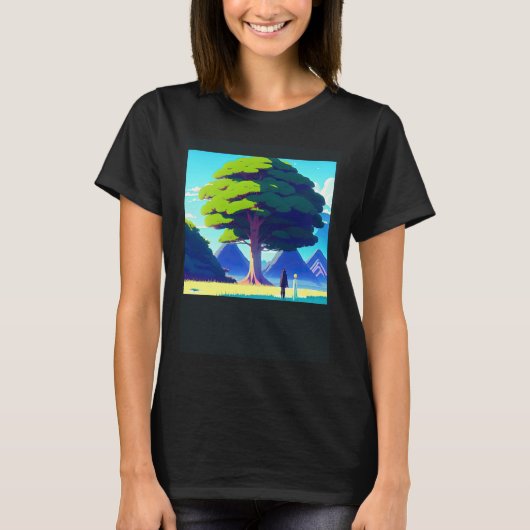 Synthwave outun retrowave futuresynth sci fi 37 tシャツ (正面)