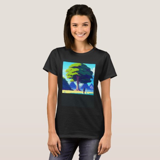 Synthwave outun retrowave futuresynth sci fi 37 tシャツ (正面フル)