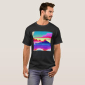 Synthwave outun retrowave futuresynth sci fi 79 tシャツ (正面フル)
