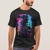 Synthwave Retrowave Astronaut Retro Graphic Tシャツ (正面)