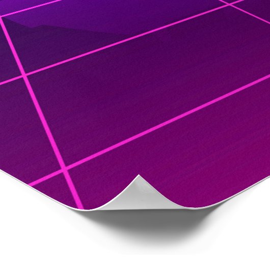 Synthwave Space: Retrowave ポスター (角)