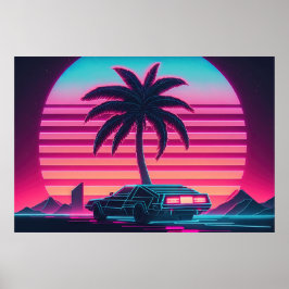 Synthwave Sunset Drive：明日に向けてレース ポスター