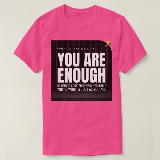 SYouへのメモが十分 Tシャツ (デザイン正面)